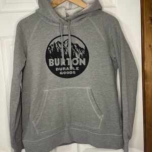 Burton Gray Hoodie with Logo